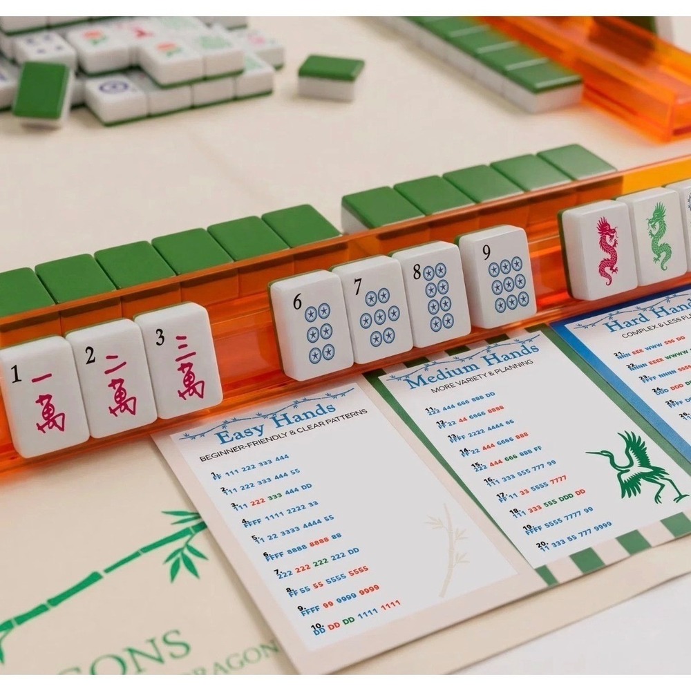 Maison Lude Mahjong Limited Edition 160 Tile Set With Mat & Accessories New Box - Picture 4 of 12